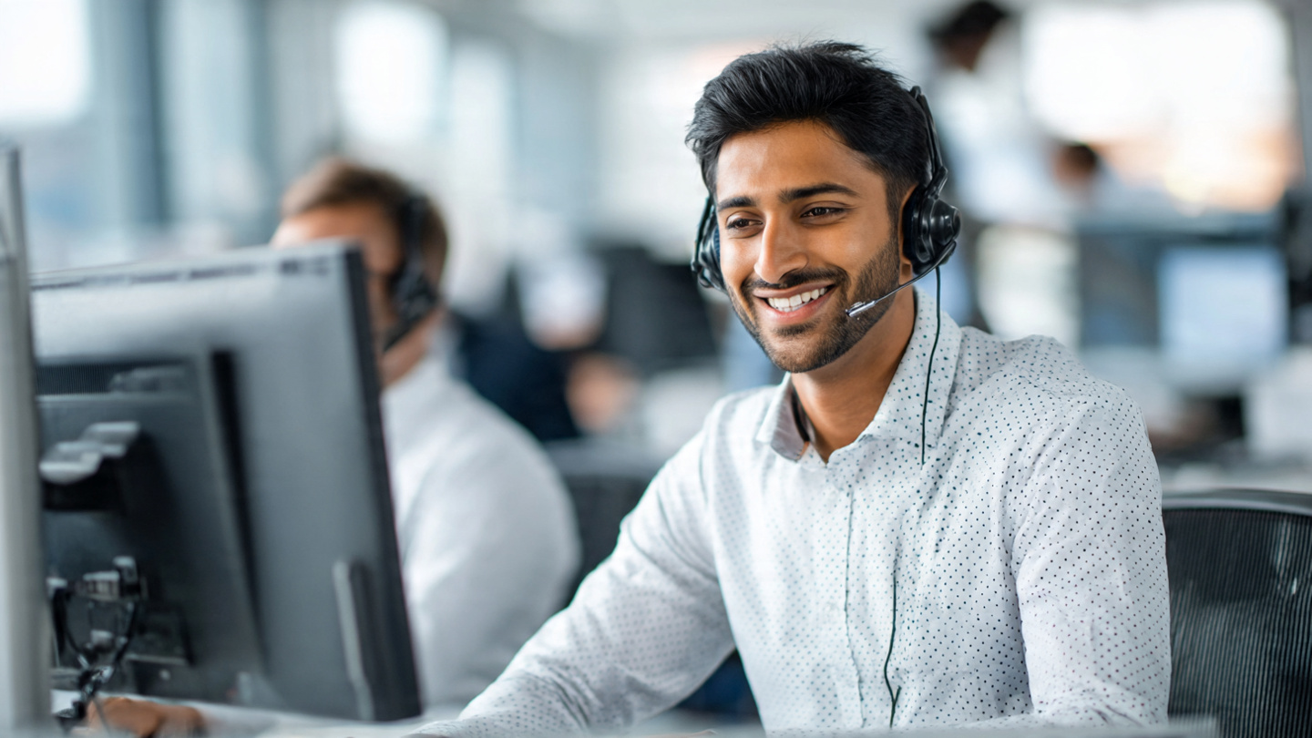 guy sitting in call center operating on (2)
